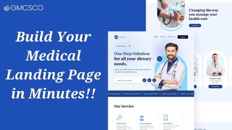 Build Your Medical Landing Page in Minutes