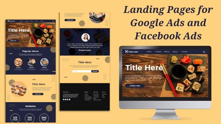 Landing Pages for Google Ads and Facebook Ads