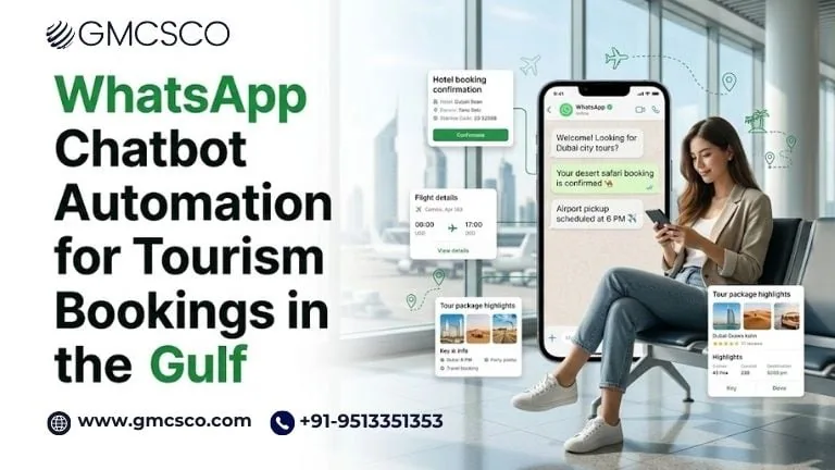 WhatsApp chatbot automation for tourism bookings Gulf