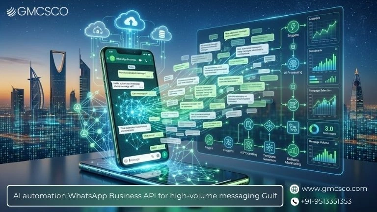 AI automation WhatsApp Business API for high-volume messaging in the Gulf region