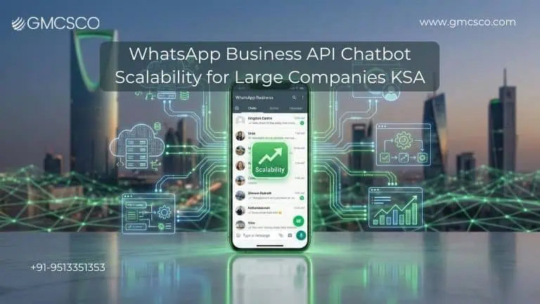 WhatsApp Business API chatbot scalability for large companies in KSA with enterprise automation features