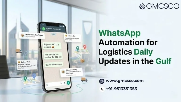 WhatsApp automation for logistics daily updates Gulf