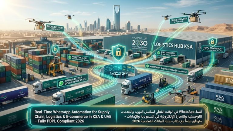 WhatsApp Business API for Supply Chain, Logistics & E-commerce Giants in KSA & UAE