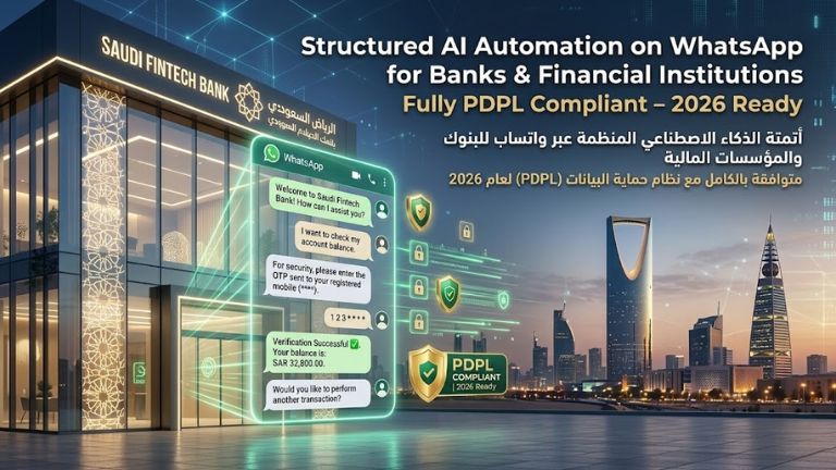 Enterprise Guide to AI-Powered WhatsApp Automation for Banks in KSA & UAE (2026)