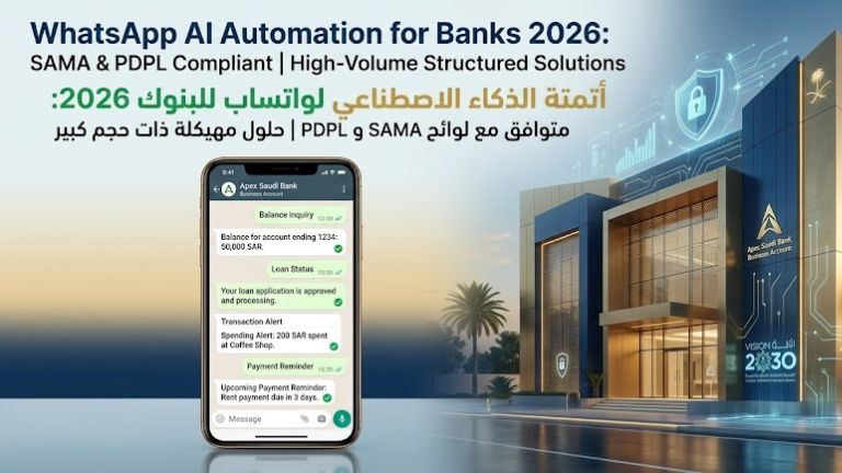 WhatsApp Structured AI Automation for Banks & Financial Institutions in KSA