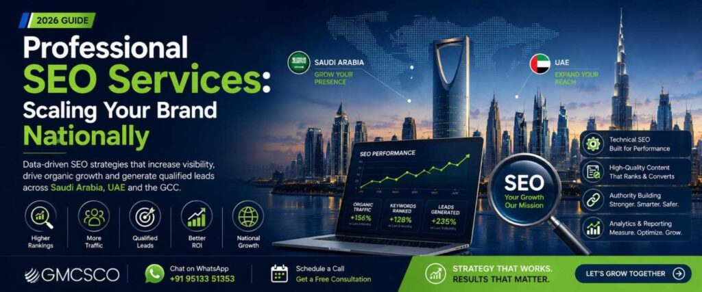 Professional SEO Services in Saudi Arabia & UAE