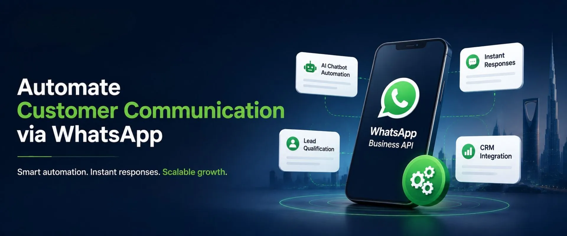 automate customer communication WhatsApp